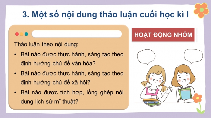 Giáo án PowerPoint bài :  kiểm tra, trưng bày cuối học kỳ I