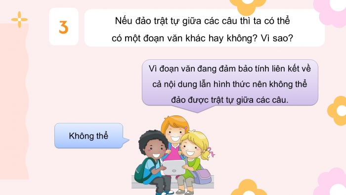 Giáo án điện tử ngữ văn 7 kết nối tiết: Thực hành tiếng việt - Mạch lạc và liên kết của văn bản