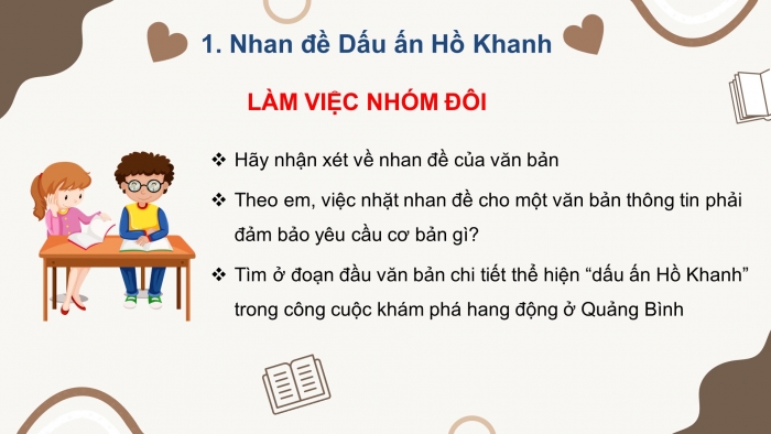 Giáo án điện tử ngữ văn 7 kết nối tiết: Văn bản 3 - Dấu ấn hồ khanh