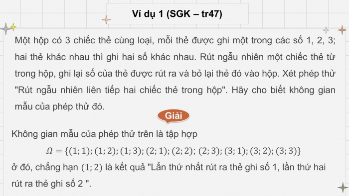 Giáo án điện tử toán 10 cánh diều bài 5: Xác suất của biến cố