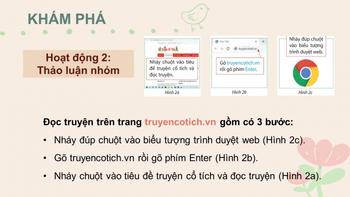 Giáo án điện tử tin học 3 chân trời bài 12: Thực hiện công việc theo các bước