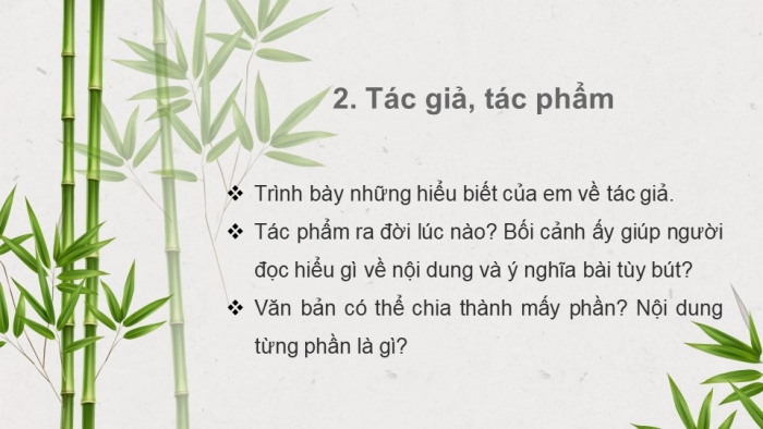 Giáo án điện tử ngữ văn 7 cánh diều tiết: Văn bản - Cây tre Việt Nam