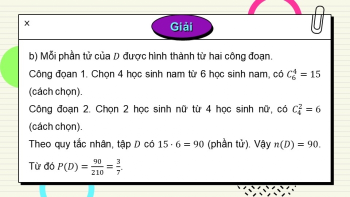 Giáo án điện tử toán 10 kết nối bài 27: Thực hành tính xác suất theo định nghĩa cổ điển