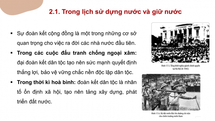  Giáo án điện tử lịch sử 10 cánh diều bài 17: Khối đại đoàn kết dân tộc trong lịch sử Việt Nam