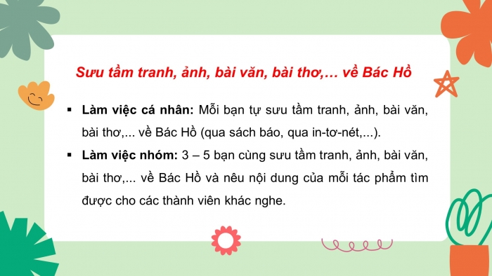 Giáo án điện tử tiếng việt 3 kết nối tri thức bài 24: Cùng Bác qua suối - Tiết 4: Luyện viết đoạn