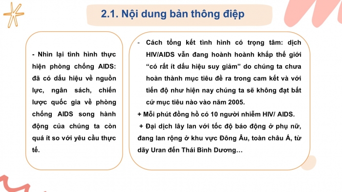 Giáo án điện tử Ngữ văn 12 bài: Thông điệp nhân Ngày Thế giới phòng chống AIDS, 1 - 12 - 2003