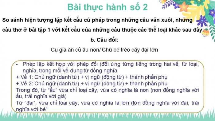 Giáo án điện tử Ngữ văn 12 bài: Thực hành một số phép tu từ cú pháp