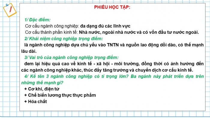 Giáo án điện tử địa lí 9 bài 12: Sự phát triển và phân bố công nghiệp
