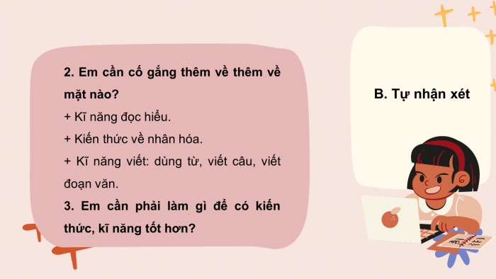 Giáo án điện tử Tiếng Việt 4 cánh diều Bài 4 Góc sáng tạo - Tự đánh giá