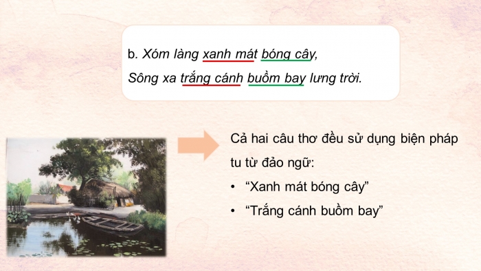 Giáo án điện tử Ngữ văn 8 kết nối Bài 2 TH tiếng Việt: Biện pháp tu từ đảo ngữ