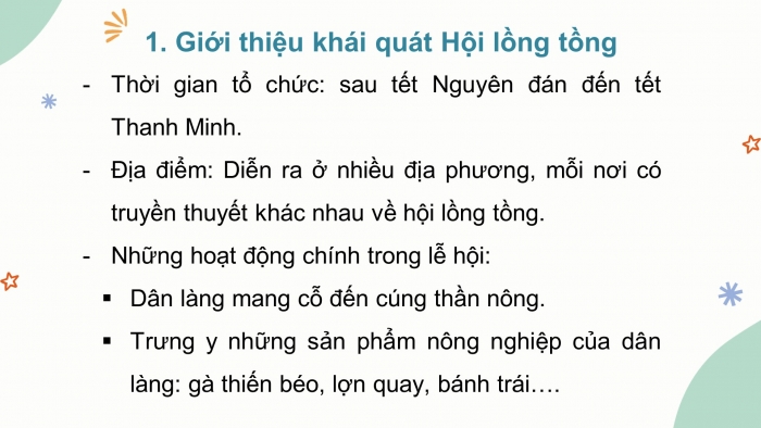 Giáo án điện tử tiết: Đọc - Hội lồng tồng