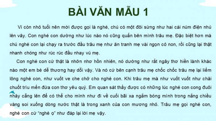 Giáo án điện tử Tiếng Việt 4 kết nối Bài 30 Viết Trả bài văn miêu tả con vật