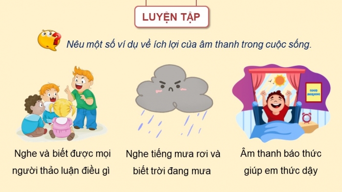 Giáo án điện tử Khoa học 4 cánh diều Bài 10: Âm thanh trong cuộc sống