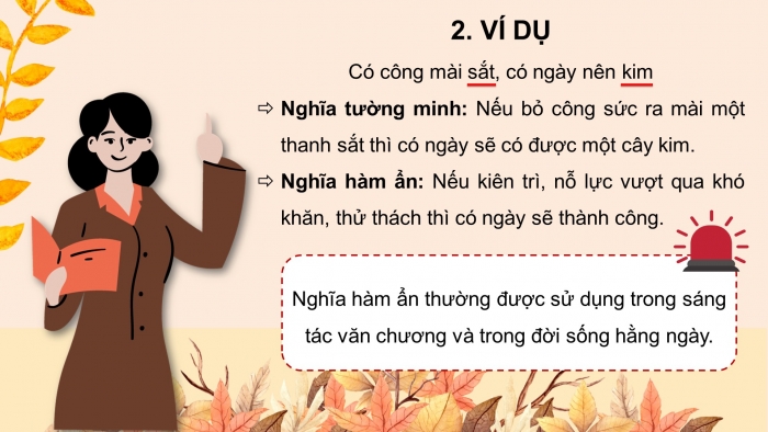 Giáo án điện tử Ngữ văn 8 chân trời Bài 4 TH tiếng Việt: Nghĩa tường minh, nghĩa hàm ẩn