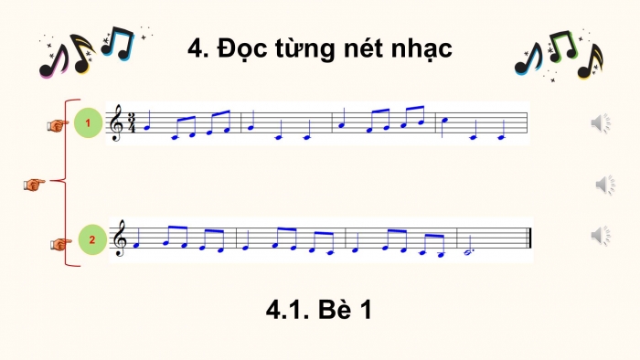 Giáo án điện tử Âm nhạc 8 cánh diều Bài 8 tiết 1: Bài đọc nhạc số 4, bài hòa tấu số 4