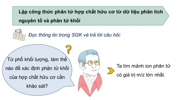 Giáo án điện tử Hoá học 11 chân trời Bài 10: Công thức phân tử hợp chất hữu cơ