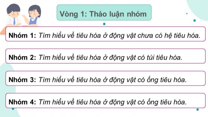 Giáo án điện tử Sinh học 11 chân trời Bài 8: Dinh dưỡng và tiêu hóa ở động vật 