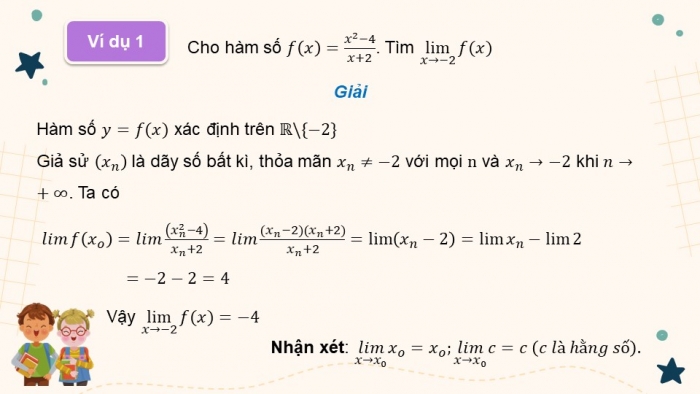 Giáo án điện tử Toán 11 chân trời Chương 3 Bài 2: Giới hạn của hàm số