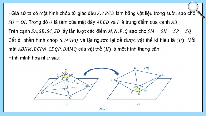 Giáo án điện tử Toán 8 cánh diều chủ đề 2: Thực hành tạo dựng hologram