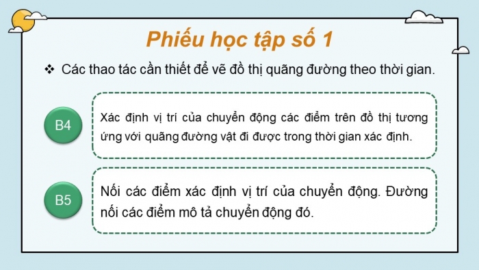 Giáo án điện tử KHTN 7 cánh diều – Phần vật lí bài 8: Đồ thị quãng đường – thời gian