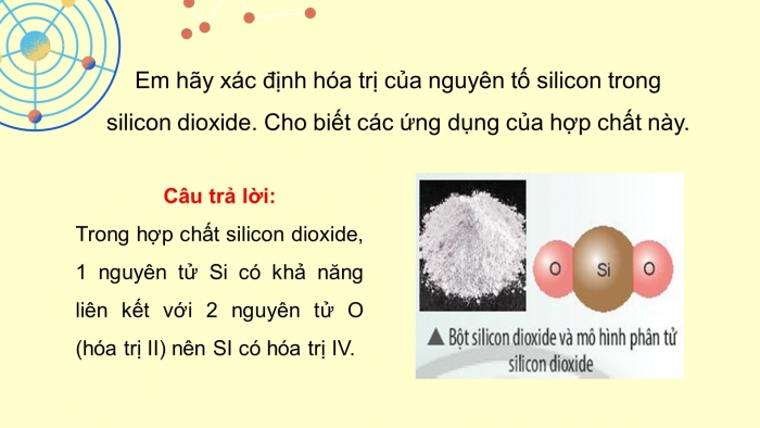 Giáo án điện tử KHTN 7 chân trời- Phần hóa học bài 7. Hóa trị và công thức hóa học