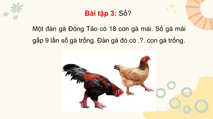 Giáo án điện tử toán 3 chân trời bài: Bảng chia 9