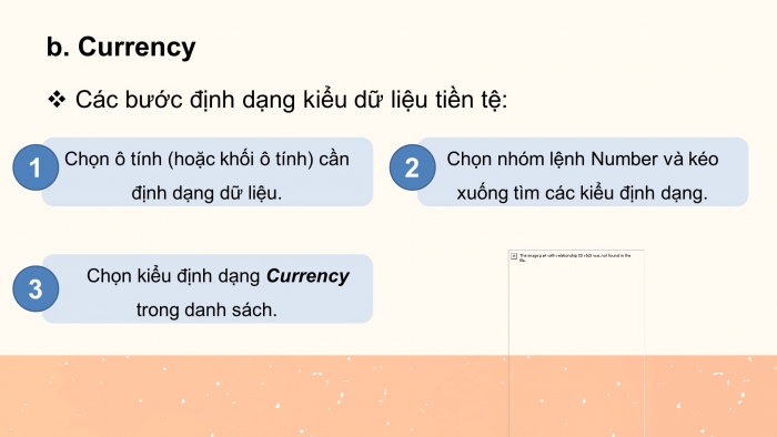 Giáo án điện tử tin học 7 cánh diều bài 4: Định dạng hiển thị dữ liệu số