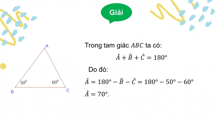 Giáo án điện tử toán 7 kết nối bài 12: Tổng các góc trong một tam giác