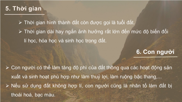 Giáo án điện tử địa lí 10 chân trời bài 14: Đất