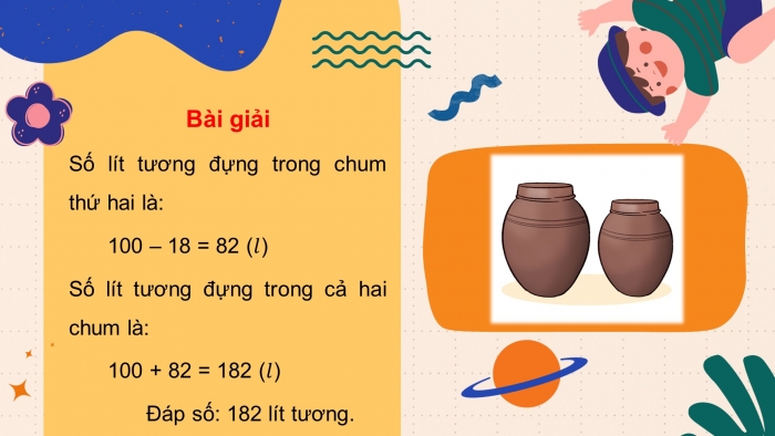 Giáo án điện tử toán 3 cánh diều bài: Giải bài toán có đến hai bước tính