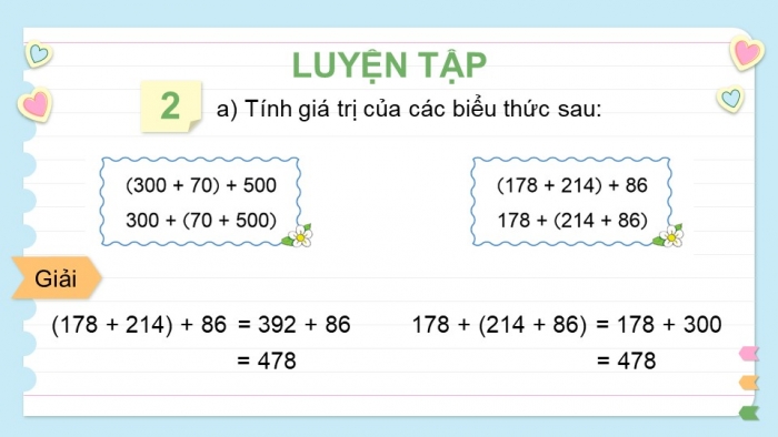 Giáo án điện tử toán 3 cánh diều bài: Luyện tập trang 95