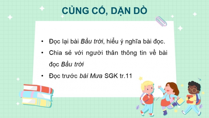 Giáo án điện tử tiếng việt 3 kết nối bài 1: Bầu trời. Tiết 3 - Viết