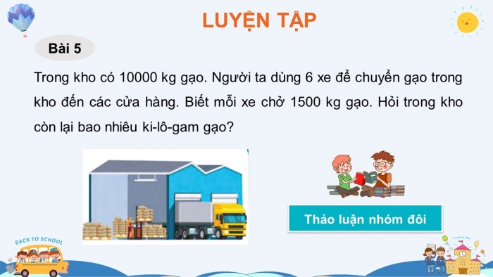 Giáo án điện tử toán 3 chân trời bài: Nhân số có bốn chữ số với số có một chữ số