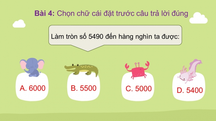 Giáo án điện tử toán 3 cánh diều bài: Làm tròn số đến hàng nghìn, hàng chục nghìn