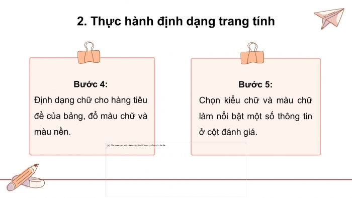 Giáo án điện tử tin học 7 cánh diều bài 9: Định dạng trang tính và in