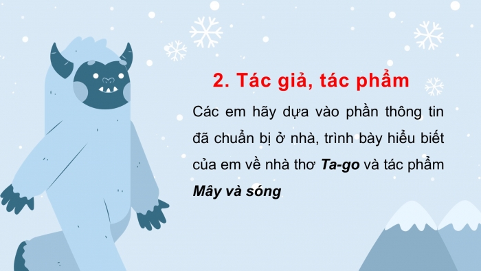 Giáo án điện tử ngữ văn 7 cánh diều tiết: Văn bản 2 - Mây và sóng