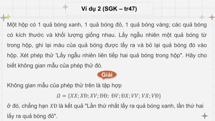 Giáo án điện tử toán 10 cánh diều bài 5: Xác suất của biến cố