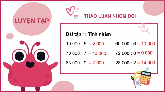 Giáo án điện tử toán 3 chân trời bài: Chia số có năm chữ số với số có một chữ số