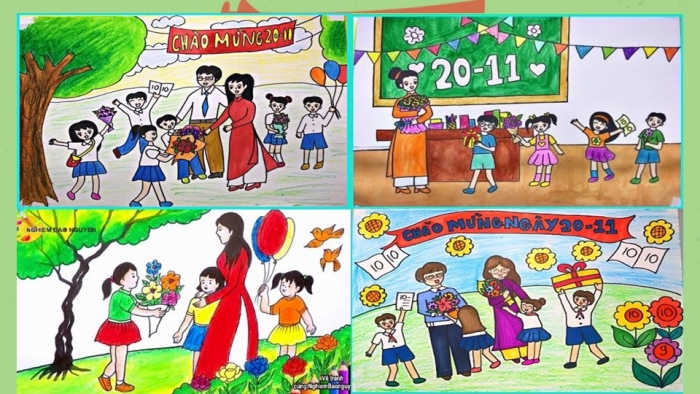 Thưởng thức hơn 40 mẫu ảnh vẽ 20/11 ngày Nhà giáo Việt Nam ý nghĩa nhất để tôn vinh những bậc thầy giáo đẹp tâm hồn nhất. Các tác phẩm sáng tạo này sẽ giúp bạn cảm thấy tự hào về niềm đam mê và tài năng của các em học sinh.