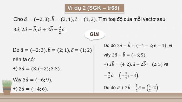 Giáo án điện tử toán 10 cánh diều bài 2: Biểu thức toạ độ của các phép toán vectơ (3 tiết)