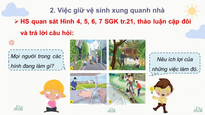 Giáo án điện tử bài 4: Giữ vệ sinh xung quanh nhà