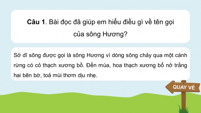 Giáo án điện tử tiếng việt 3 kết nối tri thức bài 19: Sông hương - Tiết 1. Đọc