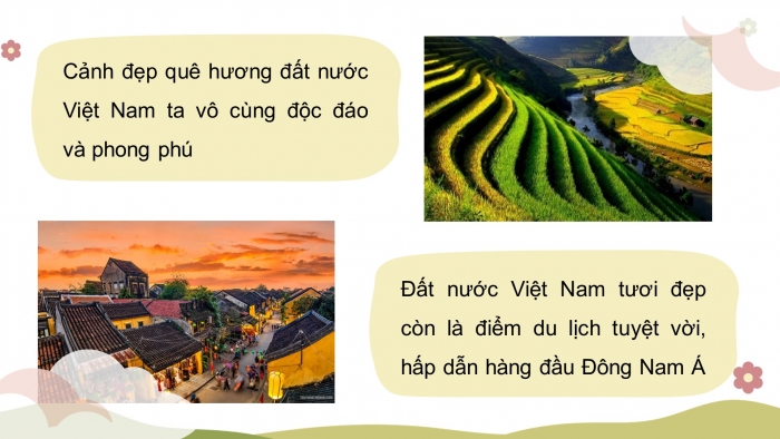 Giáo án điện tử mĩ thuật 4 chân trời bản 1 CĐ 1 Bài 2: Phong cảnh quê em