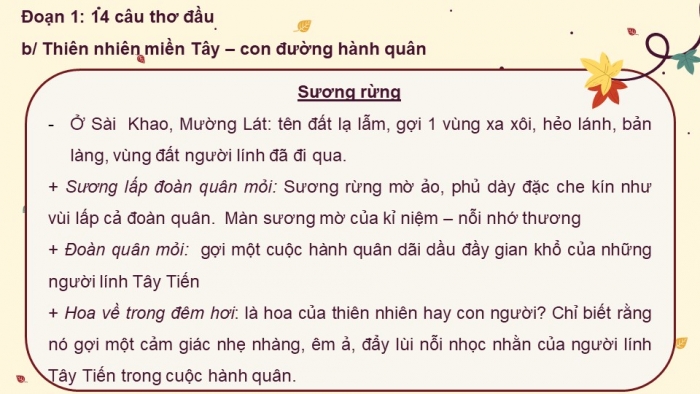 Giáo án điện tử Ngữ văn 12 bài: Tây Tiến