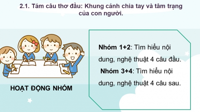 Giáo án điện tử Ngữ văn 12 bài: Việt Bắc (trích - tiếp theo) (Phần tác phẩm)