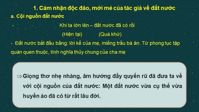 Giáo án điện tử Ngữ văn 12 bài: Đất Nước (trích trường ca Mặt đường khát vọng)