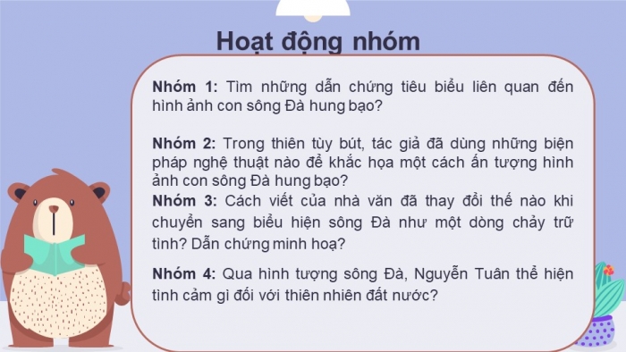 Giáo án điện tử Ngữ văn 12 bài: Người lái đò Sông Đà (trích)