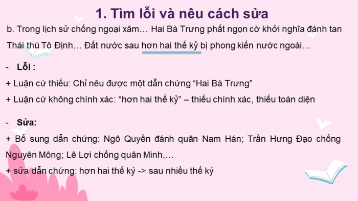 Giáo án điện tử Ngữ văn 12 bài: Chữa lỗi lập luận trong văn nghị luận