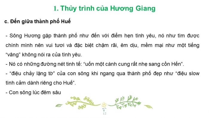 Giáo án điện tử Ngữ văn 12 bài: Ai đã đặt tên cho dòng sông? (trích)