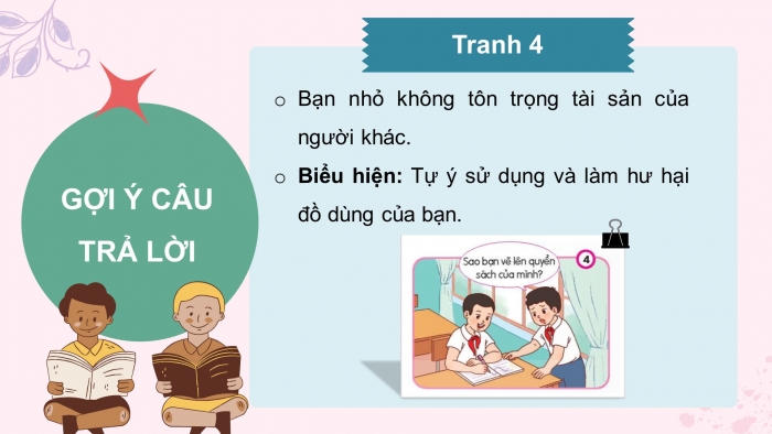 Giáo án điện tử đạo đức 4 chân trời bài 6: Em tôn trọng tài sản của người khác